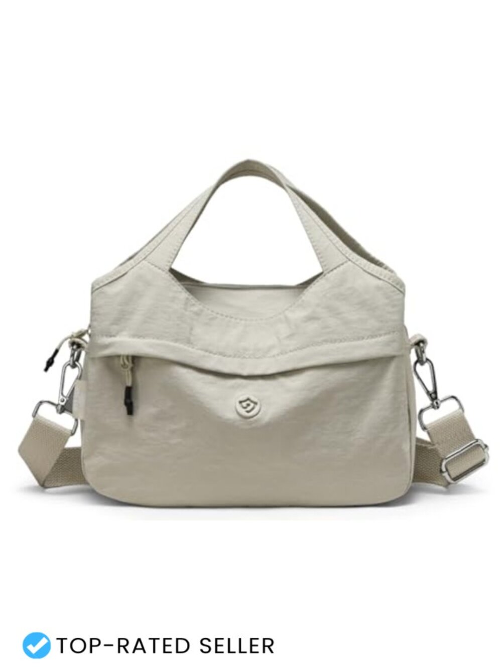 Nylon Crossbody Bag Top-Handle Bowler Purse Shoulder Tote Women